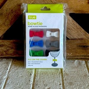 New True Wine Glass Stem Bowties (Set Of 6)